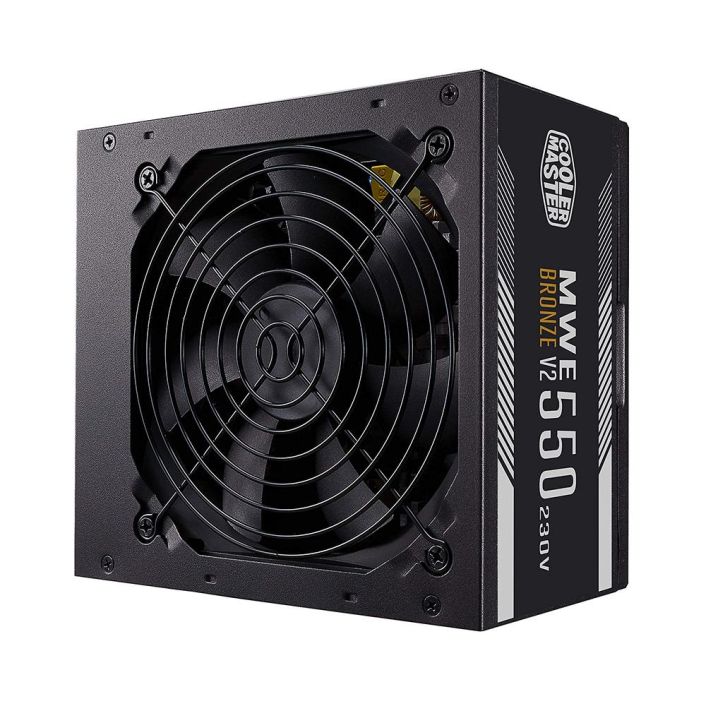 MPE-4501-ACAAW-BEU Cooler Master MWE White 450-Watts 100-240V AC 8-4A 50-60Hz 80-Plus Standard ATX Power Supply