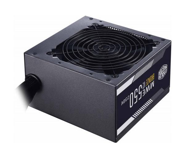 MPE-5501-ACAAW-BWO Cooler Master MWE 550-Watts 100-240V AC 8-4A 50-60Hz 80-Plus Bronze ATX Power Supply