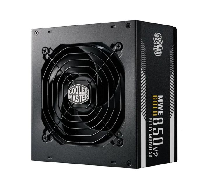 MPE-8501-AFAAG-AU Cooler Master MWE 850-Watts 100-240V AC 12-6A 47-63Hz 80-Plus Gold Full Modular ATX Power Supply
