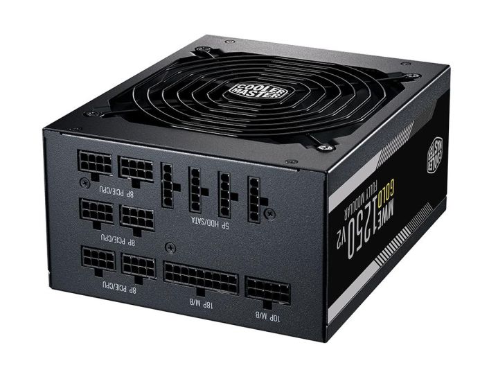 MPE-C501-AFCAG-JP Cooler Master MWE 1250-Watts 100-240V AC 15-7A 47-63Hz 80-Plus Gold Full Modular ATX Power Supply