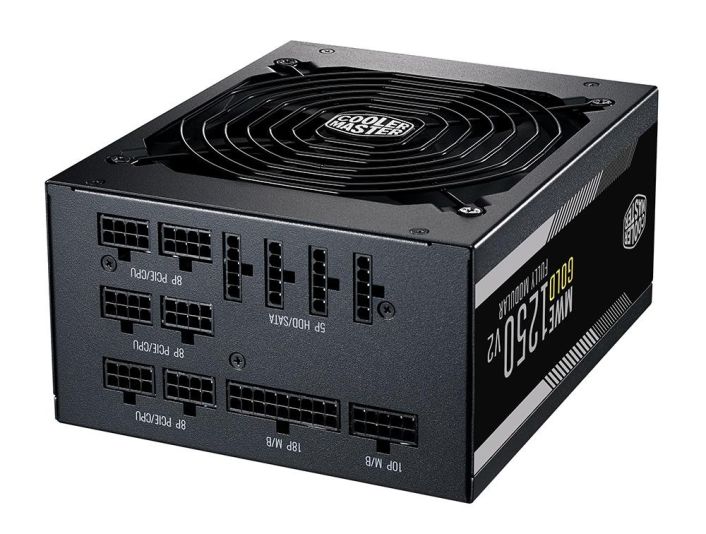 MPE-A501-AFCAG-3US Cooler Master MWE 1050-Watts 100-240V AC  13-6A 47-63Hz 80-Plus Gold Full Modular ATX Power Supply
