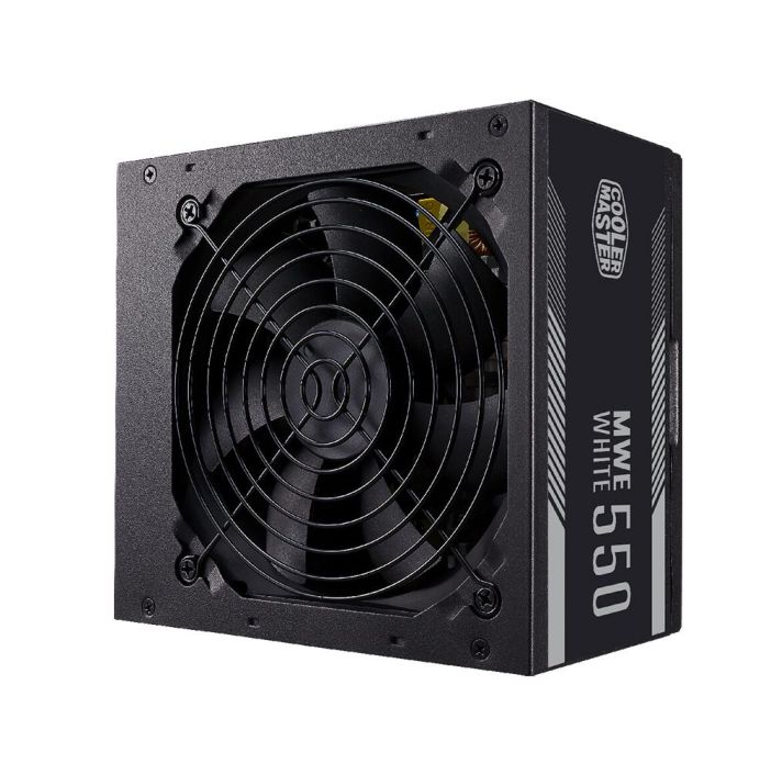 MPE-5501-ACAAW-NL Cooler Master MWE White 550-Watts 100-240V AC 8-4A 50-60Hz 80-Plus Standard ATX Power Supply