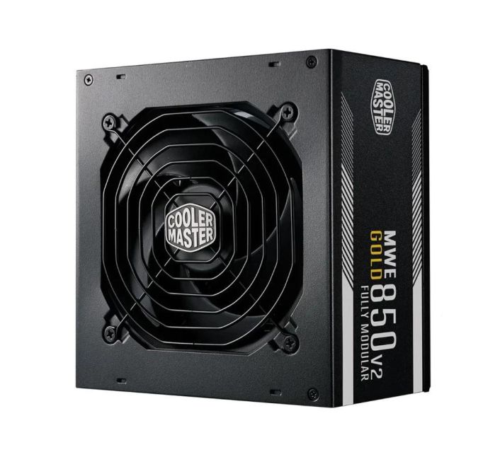 MPE-8501-AFAAG-BR Cooler Master MWE 850-Watts 100-240V AC 12-6A 47-63Hz 80-Plus Gold Full Modular ATX Power Supply