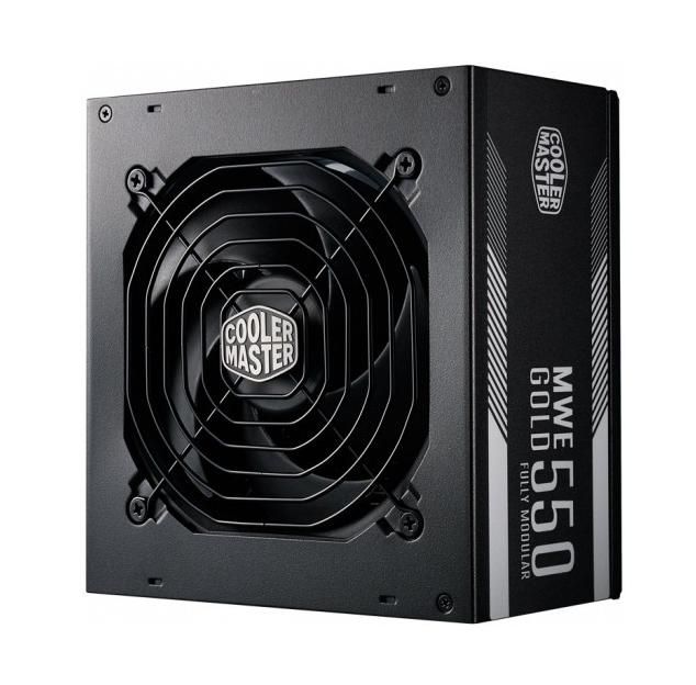 MPY-5501-AFAAG-TW Cooler Master MWE 550-Watts 100-240V AC 6.3A 50-60Hz 80-Plus Gold Full Modular ATX Power Supply