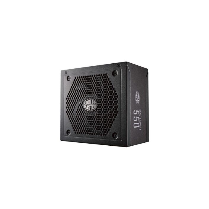 MPX-5501-AMAAB-TF Cooler Master MasterWatt 550-Watts 100-240V AC 8-4A 50-60Hz 80-Plus Bronze Semi Modular ATX Power Supply