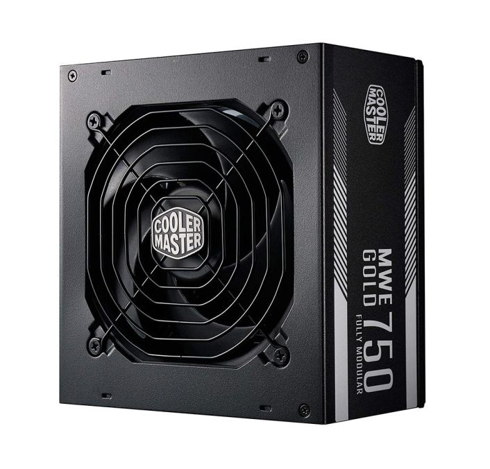 MPY-7501-AFAAG-AU Cooler Master MWE 750-Watts 100-240V AC 12-6A 50-60Hz 80-Plus Gold Full Modular ATX Power Supply
