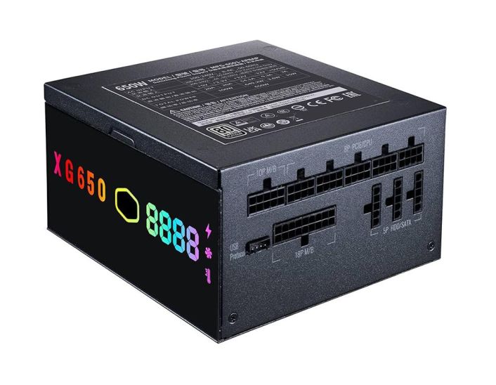 MPG-6501-AFBAP-JP Cooler Master XG 650-Watts 100-240V AC 50-60Hz 80-Plus Platinum Full Modular ATX Power Supply