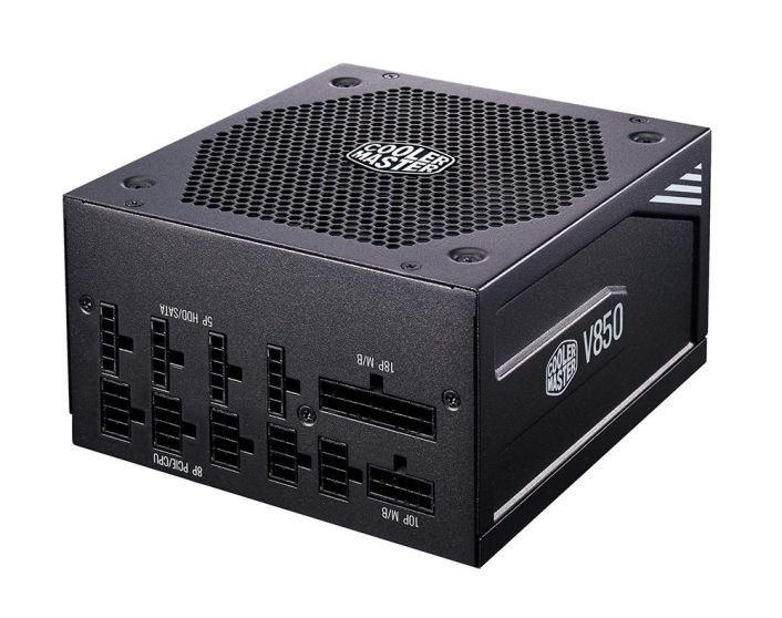 MPY-850V-AFBAG-ST Cooler Master V 850-Watts 100-240V AC 13-6A 50-60Hz 80-Plus Gold Full Modular ATX Power Supply
