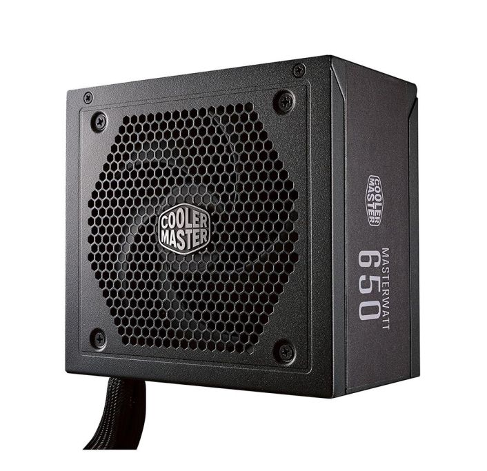 MPX-6501-AMAAB-UK Cooler Master MasterWatt 650-Watts 100-240V AC 10-5A 50-60Hz 80-Plus Bronze Semi Modular ATX Power Supply