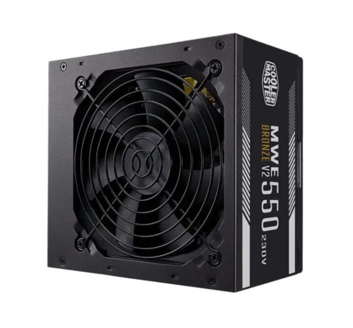 MPE-5501-ACAAW-BUS Cooler Master MWE 550-Watts 100-240V AC 8-4A 50-60Hz 80-Plus Bronze ATX Power Supply