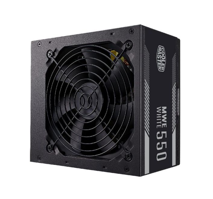 MPE-5501-ACAAW-BNL Cooler Master MWE 550-Watts 100-240V AC 8-4A 50-60Hz 80-Plus Bronze ATX Power Supply