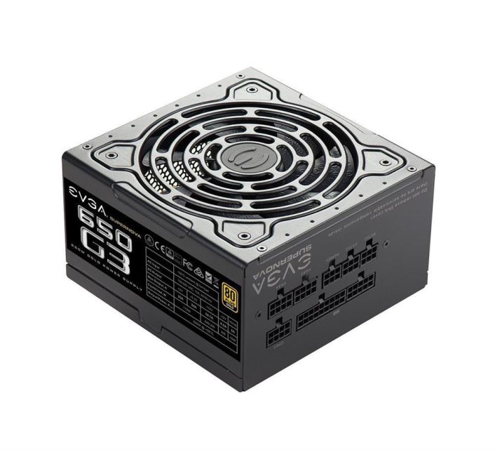 220-G3-0650-Y1 EVGA SuperNOVA 650 G3 650-Watts 120-230V AC ATX12V/EPS12V Power Supply