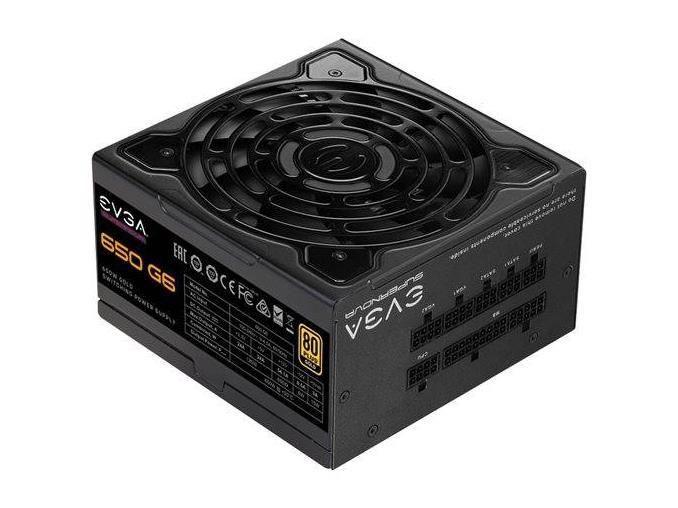 220-G6-0650-X2 EVGA SuperNOVA 650 G5 650-Watts ATX 24-Pin 80 Plus Gold Power Supply