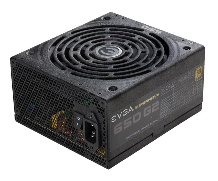 220-G2-0650-Y1 EVGA SuperNOVA 650 G2 650-Watts 12V 54.1A 80 Plus Gold Power Supply