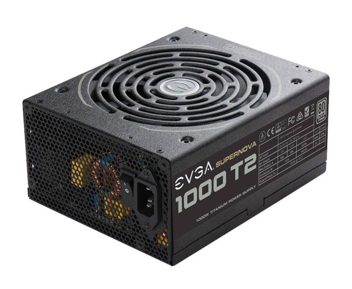 220-T2-1000-X1 EVGA SuperNOVA 1000 T2 1000-Watts 12V 83.3A 80 Plus Titanium Power Supply