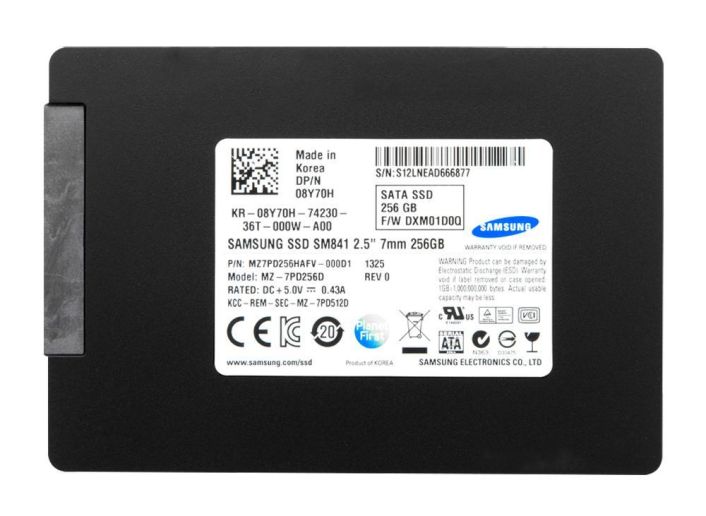 8Y70H Dell 256GB MLC SATA 6Gbps 2.5-inch Internal Solid State Drive (SSD)