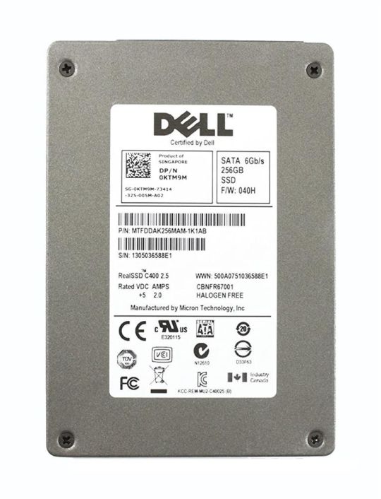 KTM9M Dell 256GB MLC SATA 6Gbps 2.5-inch Internal Solid State Drive (SSD)