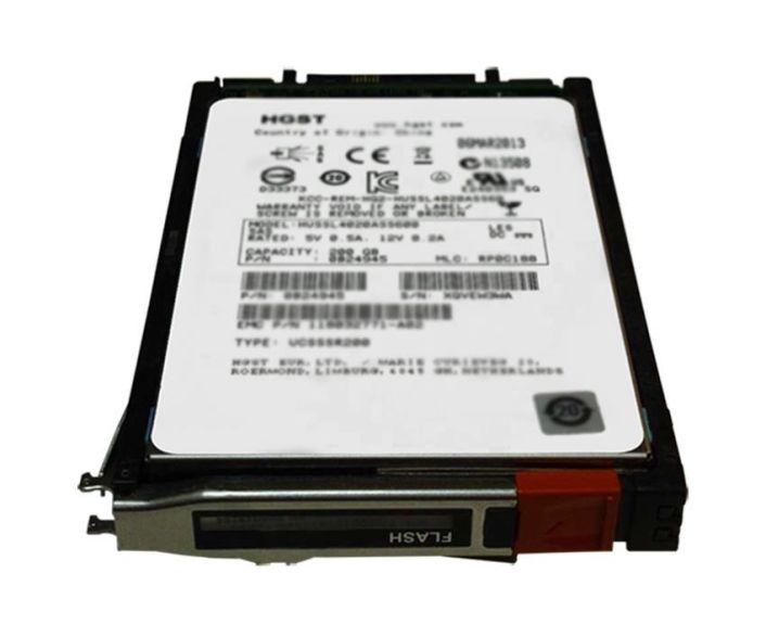 FLV4D2S6FX-400TU EMC 400GB SAS 6Gbps Fast Cache 2.5-inch Internal Solid State Drive (SSD) Upgrade for VNX 120 x 2.5 Enclosure