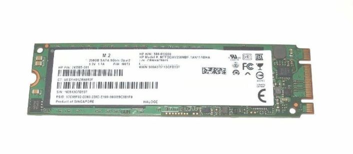 781964-001 HP 256GB TLC SATA 6Gbps (SED / Opal 2.0) M.2 Internal Solid State Drive (SSD) for EliteBook Folio 1040 G2