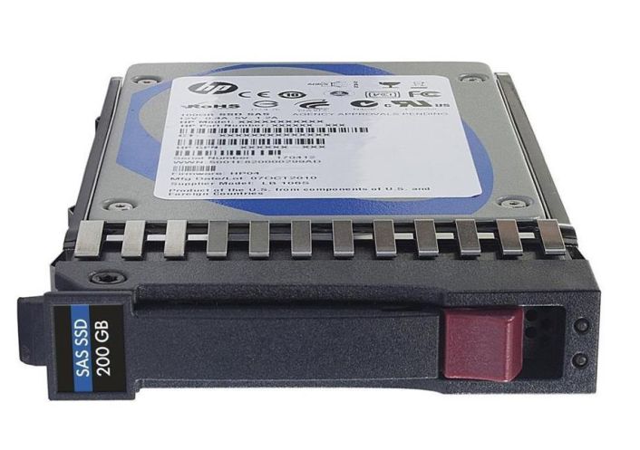 MO0222FBRWB HP 200GB MLC SAS 6Gbps 2.5-inch Internal Solid State Drive (SSD) with Smart Carrier