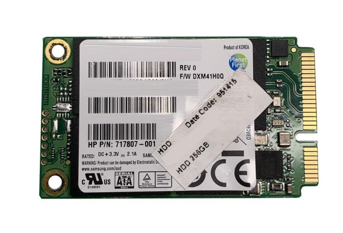 717807-001 HP 256GB MLC SATA 6Gbps mSATA Internal Solid State Drive (SSD) for Envy Spectre