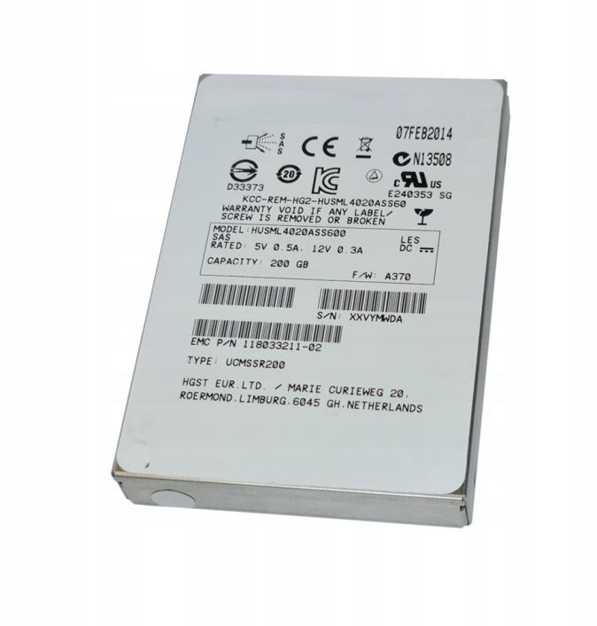 HUSSL4020ASS60 Hitachi 200GB SAS 6Gbps 2.5-inch Internal Solid State Drive (SSD)