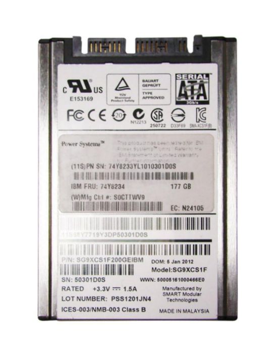 68Y7719 IBM 200GB MLC SATA 3Gbps 1.8-inch Internal Solid State Drive (SSD)