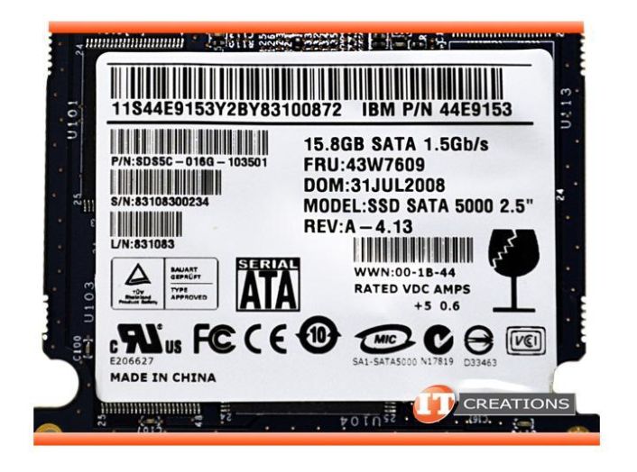 44E9153 IBM 15.8GB SATA 1.5Gbps 2.5-inch Internal Solid State Drive (SSD)