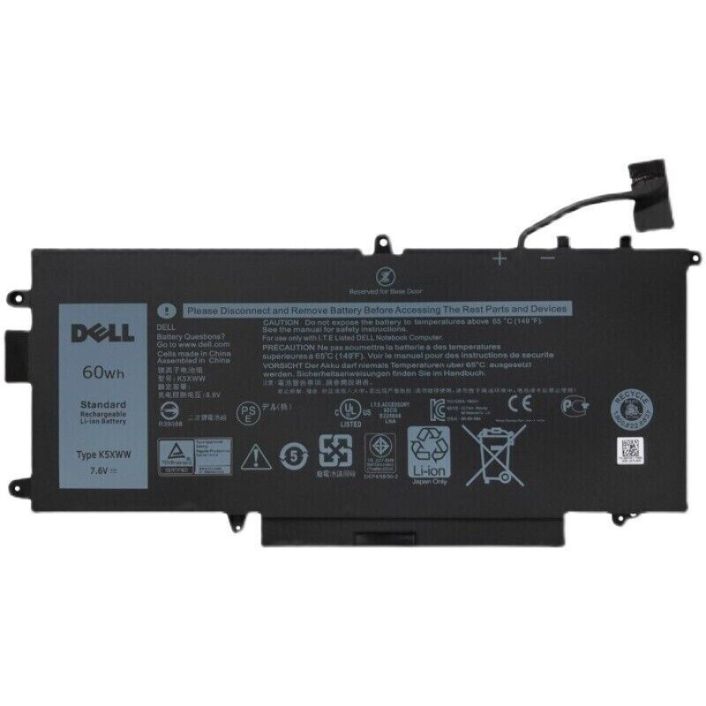 Genuine 60Wh K5XWW Battery For Dell Latitude 12 5000 5289 2-in-1 71TG4 725KY