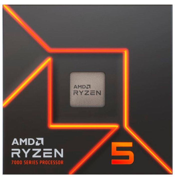 AMD - Ryzen 5 7600 6-Core - 12-Thread 4.0 GHz (5.2 GHz Max Boost) Socket AM5