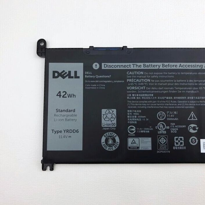 NEW Genuine YRDD6 Battery For Dell Inspiron 14 3493 3582 15 3582 5585 17 3793