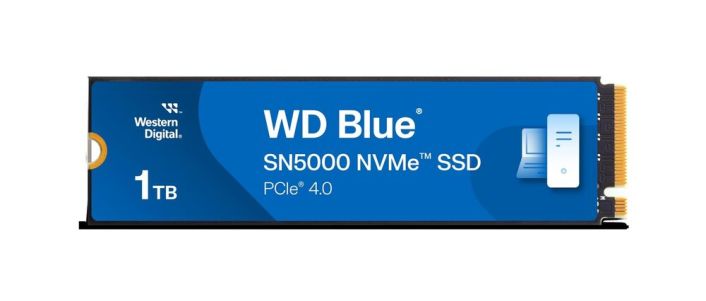 Western Digital 1TB WD Blue SN5000 NVMe SSD, PCIe Gen 4.0, up to 5,150 MB/s Read