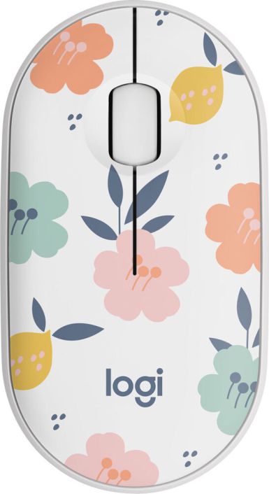 Logitech - M340 Limited Edition Wireless Ambidextrous Mouse with Silent Clicks - Flora