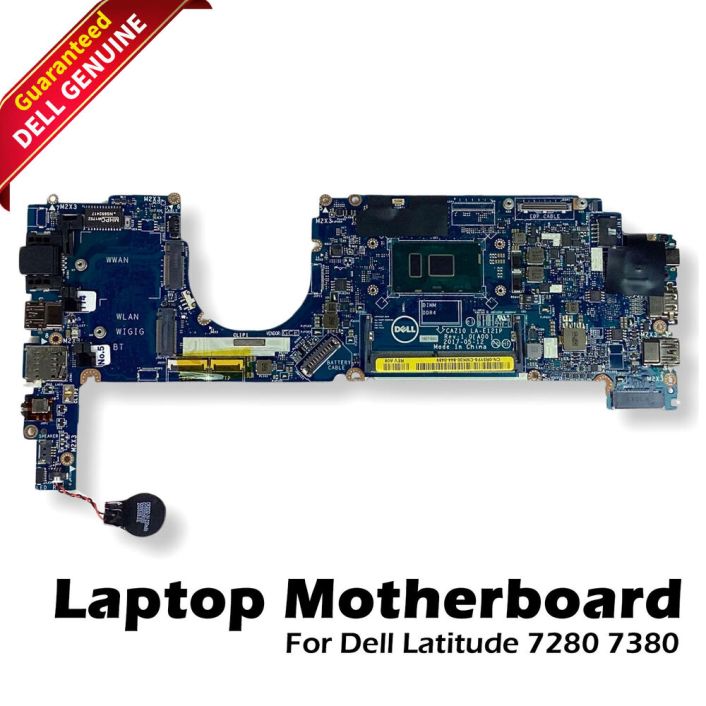 Dell Latitude 7280 7380 Motherboard i7-7600U 2.8GHz Thunderbolt 3 LA-E121P R5YF6