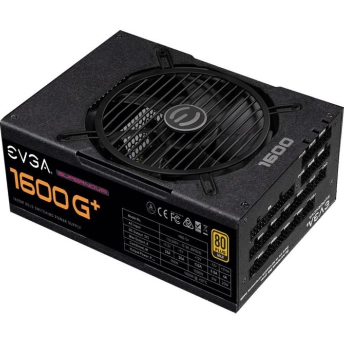 EVGA SuperNOVA 1600 G+ 1600W Power Supply Internal 92% Efficiency 220GP1600X1