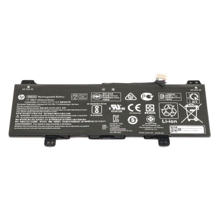 Genuine 47.3Wh GM02XL GMO2XL Battery For HP Chromebook X360 11 G1 G3 EE Series