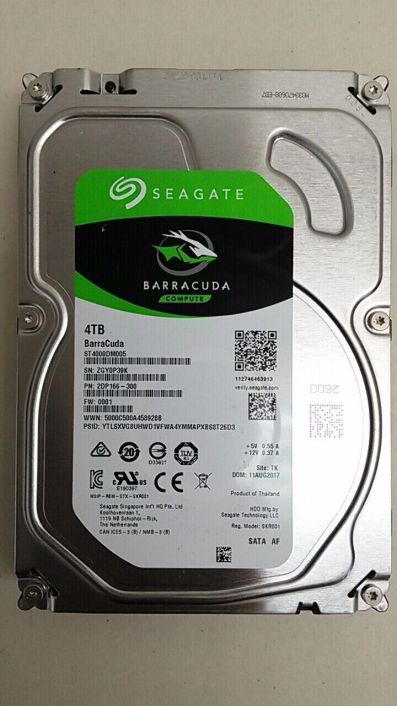 Seagate ST4000DM005 Barracuda 4TB 3.5" SATA III Desktop Hard Drive HDD