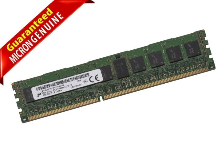 MICRON MT18JSF1G72PZ-1G9E1H 8GB 1Rx4 PC3-14900R DDR3-1866 Reg ECC Memory Module