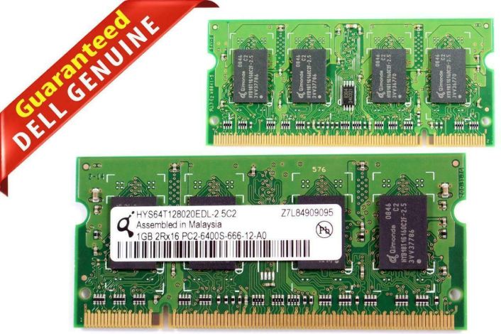 Dell Latitude D630C 1GB DDR2 800MHz Memory Module PC2-6400 200 Pins M494N