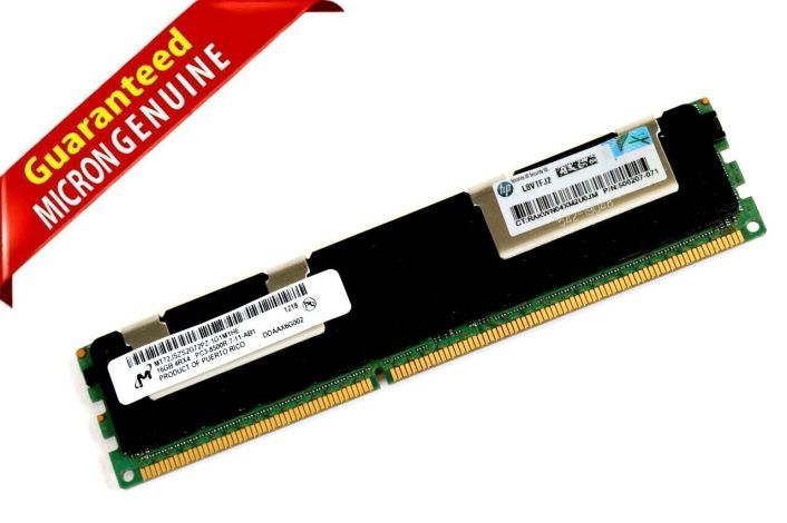 Micron 16GB DDR3 PC3-8500R Server 4Rx4 Memory Ram ECC Reg MT72JSZS2G72PZ-1G1M1