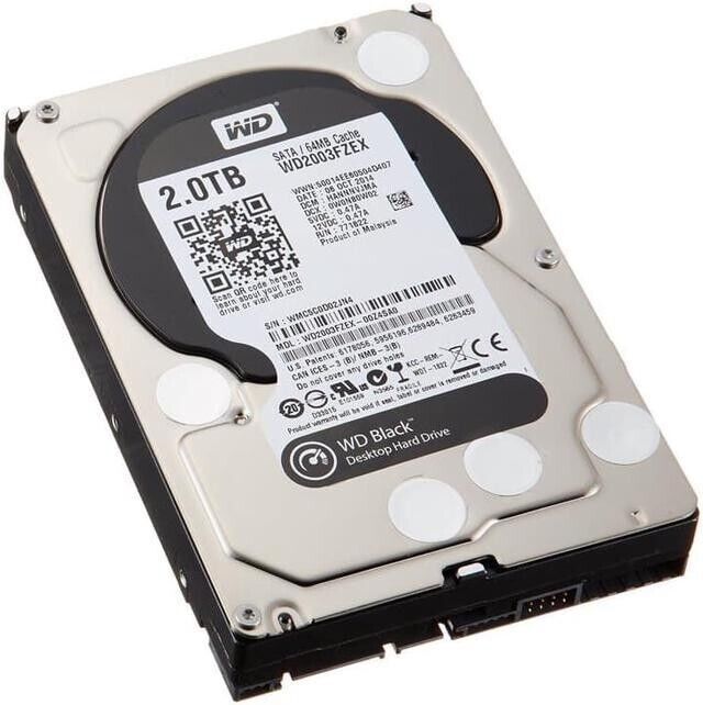 Western Digital Black (WD2003FZEX) 2TB 3.5 SATA 7200RPM Hard Disk Drive HDD WD