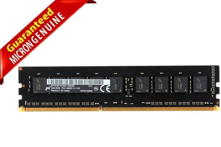 Micron MT18JSF1G72AZ-1G9E2ZE 8GB 2Rx8 PC3-14900E DDR3-1866 ECC UDIMM Pro Memory