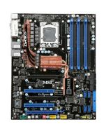 7520-010 MSI Eclipse SLI Socket LGA 1366 Intel X58 + ICH10R Chipset Core i7 Extreme Edition/ Core i7 Processors Support DDR3 6x DIMM 10x SATA2 3.0Gb/s ATX Motherboard (Refurbished)