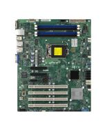 X10SLX-F-O SuperMicro X10SLX-F Socket LGA 1150 Intel C222 Express Chipset Intel Xeon E3-1200 v3/v4 4th Generation Core i3/ Pentium/ Celeron Processors Support DDR3 4x DIMM 2x SATA3 6.0Gb/s ATX Server Motherboard (Refurbished)