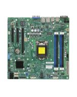 MBDX10SLLFO SuperMicro X10SLL+-F Socket LGA 1150 Intel C222 Express Chipset Intel Xeon E3-1200 v3/ 4th Gen Core i3/ Pentium/ Celeron Processors Support DDR3 4x DIMM 2x SATA3 6.0Gb/s Micro-ATX Server Motherboard (Refurbished)