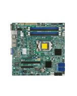 X10SL7-F-O SuperMicro X10SL7-F Socket LGA 1150 Intel C222 Express Chipset Xeon E3-1200 v3/v4 4th Generation Core i7 / i5 / i3 / Pentium / Celeron Processors Support DDR3 4x DIMM 2x SATA 6.0Gb/s Micro ATX Server Motherboard (Refurbished)