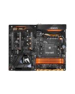 GA-AX370-Gaming K7 Gigabyte Socket AM4 AMD X370 Chipset AMD Ryzen / AMD 7th Generation A-Series/Athlon Processors Support DDR4 4x DIMM 10x SATA 6.0Gb/s ATX Motherboard (Refurbished)