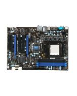 870A-G54-A1 MSI Socket AM3 AMD 870 + SB850 Chipset AMD Phenom II X4/ Phenom II X3/ Phenom II X2/ AMD Athlon II X4/ Athlon II X3/ Athlon II X2/ AMD Sempron Processors Support DDR3 4x DIMM 6x SATA3 3.0Gb/s ATX Motherboard (Refurbished)