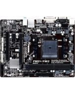 GA-F2A58M-HD2 Gigabyte Socket FM2+ AMD A58 Chipset AMD Athlon/ A-Series Processors Support DDR3 2x DIMM 4x SATA 3.0Gb/s Micro-ATX Motherboard (Refurbished)