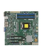 MB-X11SNF SuperMicro X11SSH-LN4F Socket H4 LGA 1151 Intel C236 Chipset Xeon E3-1200 v5 / v6 Processors Support DDR4 4x DIMM 8x SATA 6.0Gb/s Micro-ATX Server Motherboard (Refurbished)